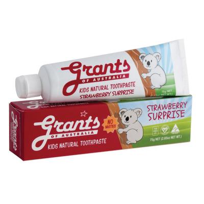 Grants Of Australia Natural Toothpaste Kids Strawberry Surprise 75g